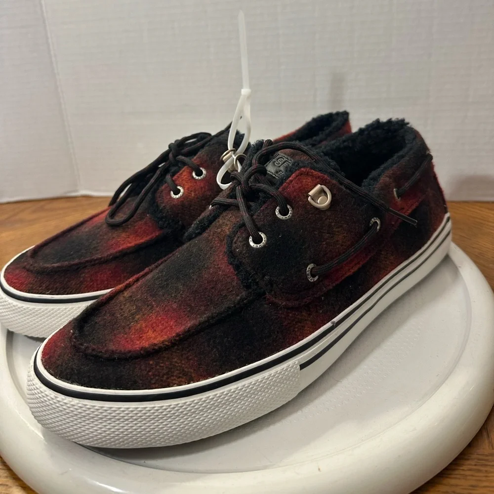 🆕Sperry Men's Buffalo Plaid Wool Sneakers